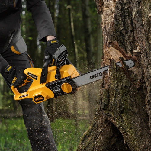 Пила цепная  аккумуляторная  бесщет., RCS 400-62, 400 мм, Li-ion, 62В Denzel по ценам производителя в Казани с доставкой по всей России