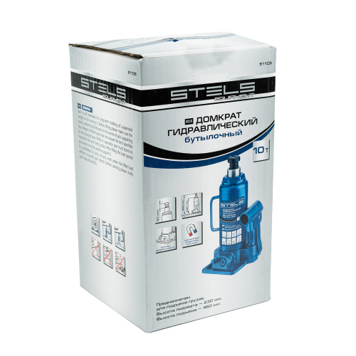 Домкрат гидравлический бутылочный, 10 т, H подъема 230-460 мм Stels купить в Москве с доставкой по всей России | ProtosMarket.ru