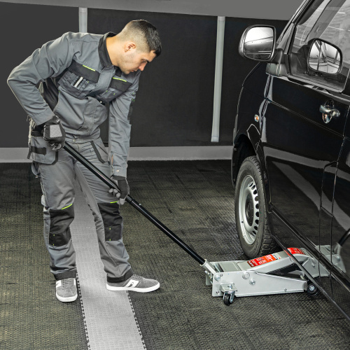 Домкрат гидравлический подкатной профессиональный, быстрый подъем, 3 т, 130-465 мм. Quick Matrix купить в Москве с доставкой по всей России | ProtosMarket.ru