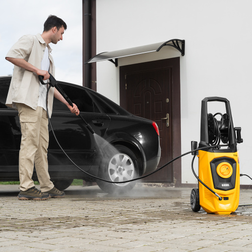 Моечная машина высокого давления R-170D, 2000 Вт, 170 бар, 360 л/ч, с барабаном Denzel купить в Москве с доставкой по всей России | ProtosMarket.ru