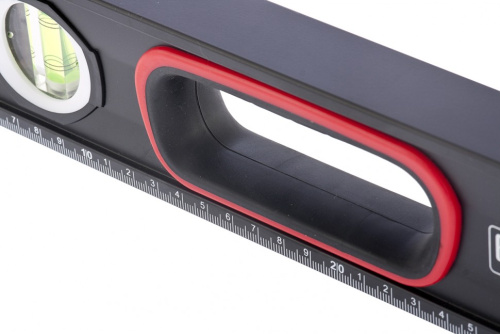 Уровень алюминиевый, усиленный, фрезерованный, 3 глазка, двухкомпонентные рукоятки, 1200 мм Matrix купить в Москве с доставкой по всей России | ProtosMarket.ru