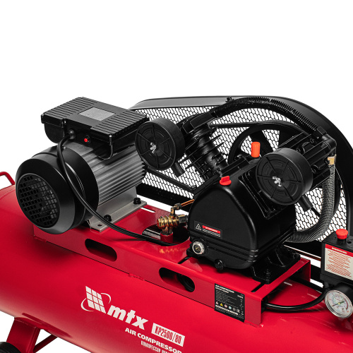 Компрессор воздушный ременный привод КР2500/80, 2,5 кВт, 80 литров, 420 л/мин МТХ купить в Москве с доставкой по всей России | ProtosMarket.ru