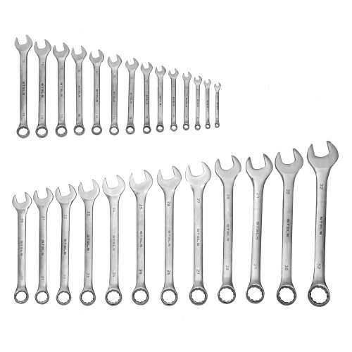 Набор ключей комбинированных 6-32 мм, 26 шт, CrV, матовый хром Stels купить в Москве с доставкой по всей России | ProtosMarket.ru