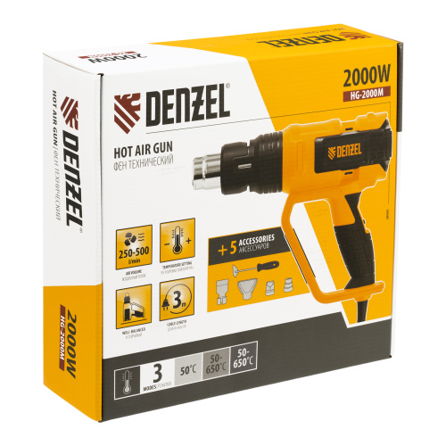 Фен технический HG-2000M, 2000 Вт, 3 режима Denzel купить в Москве с доставкой по всей России | ProtosMarket.ru