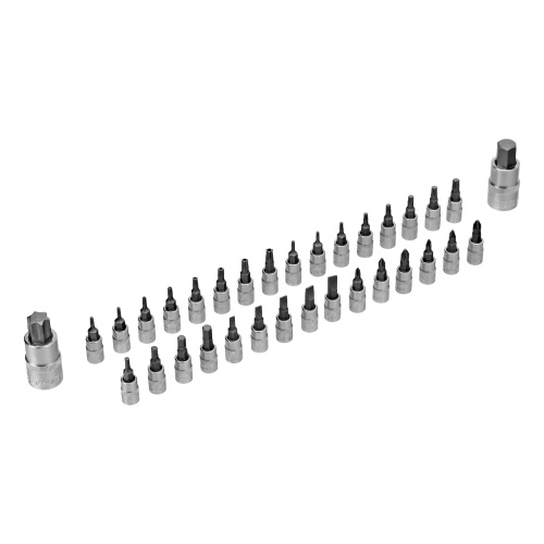 Набор инструментов, 1/2", 1/4", CrV, S2, пластиковый кейс, 194 предмета Denzel по ценам производителя в Казани с доставкой по всей России