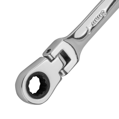 Ключ комбинированный трещоточный, 8 мм, CrV, шарнирный, зеркальный хром Matrix Professional купить в Москве с доставкой по всей России | ProtosMarket.ru