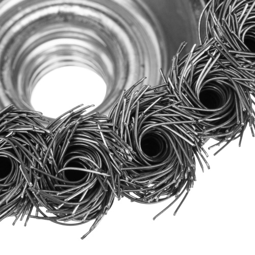 Щетка для УШМ, 75 мм, М14, "чашка", крученая проволока 0.35 мм Matrix по ценам производителя в Казани с доставкой по всей России