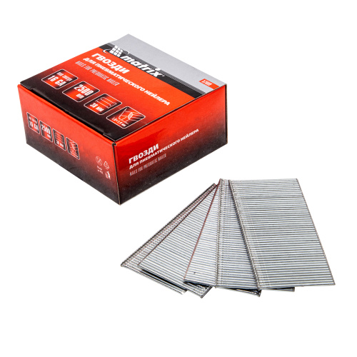 Гвозди для пневматического нейлера 16GA, сечение 1.6 х 1.4, длина 38 мм, 2500 шт Matrix купить в Москве с доставкой по всей России | ProtosMarket.ru