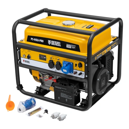 Генератор бензиновый PS-95EA-PRO, 9,5 кВт, 230 В, 40 л, разъём ATS, эл.старт Denzel купить в Москве с доставкой по всей России | ProtosMarket.ru