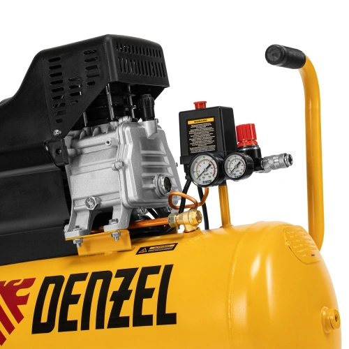 Компрессор воздушный, прямой привод DC1500/50, 1.5 кВт, 50 литров, 220 л/мин Denzel по ценам производителя в Казани с доставкой по всей России