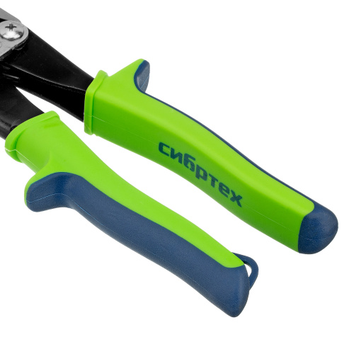 Ножницы по металлу, 250 мм, прямой рез, сталь С55, двухкомпонентные рукоятки СИБРТЕХ купить в Москве с доставкой по всей России | ProtosMarket.ru