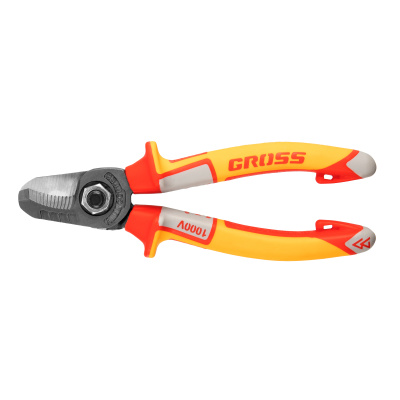 Кабелерез, диэлектрические рукоятки до 1000 В, трехкомпонентные рукоятки, 160 мм Gross купить в Москве с доставкой по всей России | ProtosMarket.ru