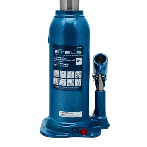 Домкрат гидравлический бутылочный, 10 т, h подъема 222-447 мм Stels по ценам производителя в Казани с доставкой по всей России