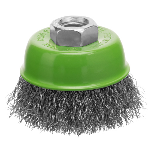 Щетка для УШМ, 65 мм, М14, "чашка", витая проволока 0.3 мм Сибртех по ценам производителя в Казани с доставкой по всей России