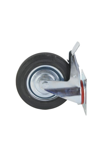 Колесо поворотное резина SCb 80 200 мм с тормозом (F) купить в Москве с доставкой по всей России | ProtosMarket.ru