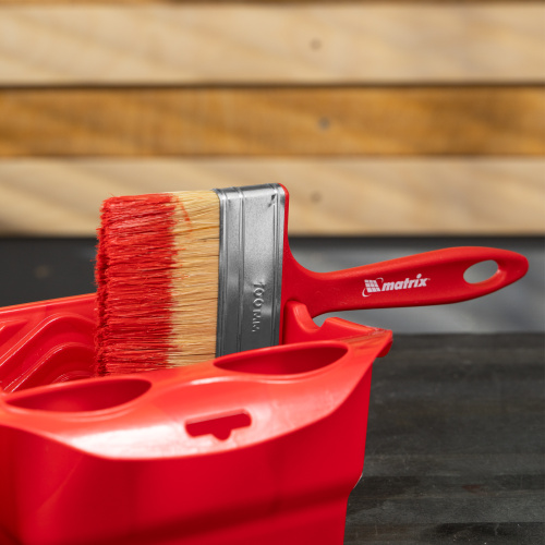 Кисть флейцевая "Эмали" Color Line 100 х 12 мм Matrix купить в Москве с доставкой по всей России | ProtosMarket.ru