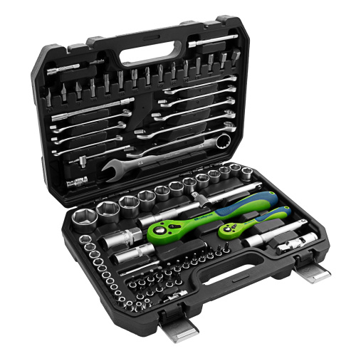 Набор инструментов 82 предмета, CrV, 1/2", 1/4" Сибртех купить в Москве с доставкой по всей России | ProtosMarket.ru