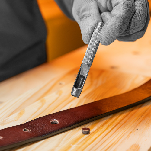 Набор пробойников для кожи 3 4 5 6 7 8 9 10 12 14 16 19 мм, 12 шт, чехол Сибртех купить в Москве с доставкой по всей России | ProtosMarket.ru