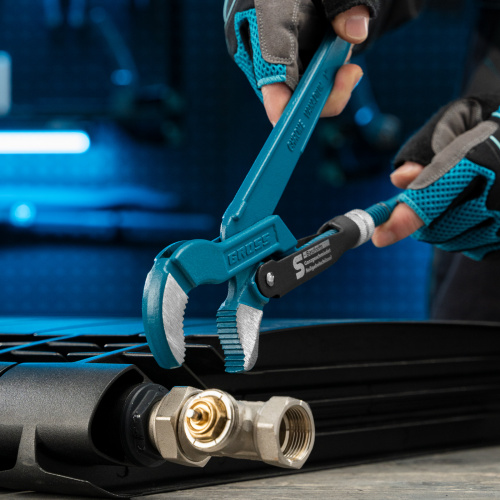 Ключ трубный рычажный 1, №1, цельнокованый, CrV, тип "S" Gross купить в Москве с доставкой по всей России | ProtosMarket.ru