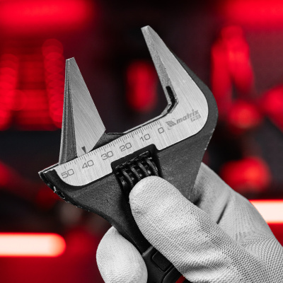 Ключ разводной, тонкие губки, фосфатированный, двухкомпонентная рукоятка, 250 мм, PRO Matrix купить в Москве с доставкой по всей России | ProtosMarket.ru