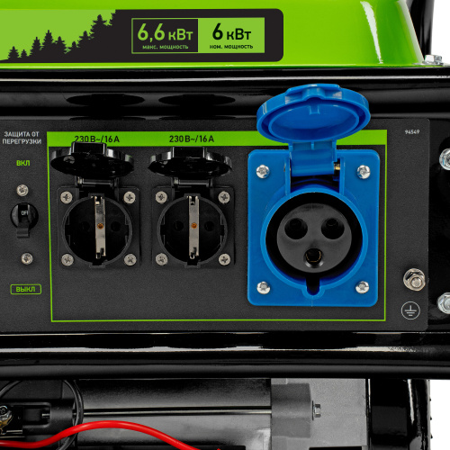 Генератор бензиновый БС-8000Э, 6,6 кВт, 230В, четырехтактный, 25 л, электростартер Сибртех по ценам производителя в Казани с доставкой по всей России