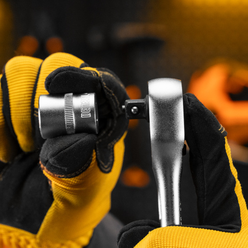 Ключ-трещотка 3/8", 90 зубьев, с быстрым сбросом, CrV Denzel купить в Москве с доставкой по всей России | ProtosMarket.ru