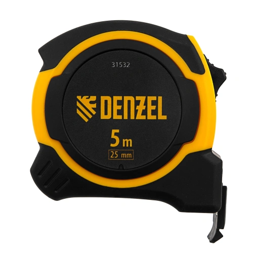 Рулетка 5м х 25мм, двухкомп. корпус, магнитный обрезиненный зацеп Denzel по ценам производителя в Казани с доставкой по всей России