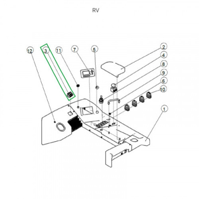 Переключатель стояночного тормоза для ричтрака RV (24V) по ценам производителя в Казани с доставкой по всей России