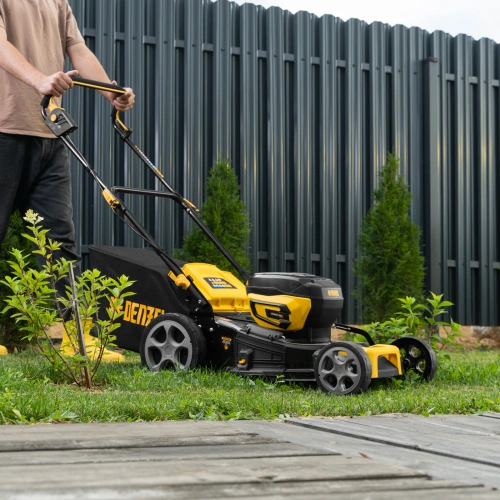 Газонокосилка аккумуляторная бесщет. DLM-460, 460 мм, травосб. 65 л., Li-Ion, 40 В Denzel по ценам производителя в Казани с доставкой по всей России