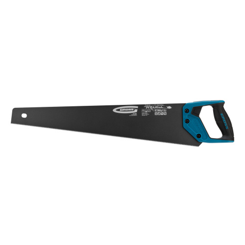 Ножовка по дереву "Piranha", 550 мм, 11-12 TPI, зуб-3D, каленый зуб, тефлоновое покрытие полотна, двухкомпонентная рукоятка Gross купить в Москве с доставкой по всей России | ProtosMarket.ru