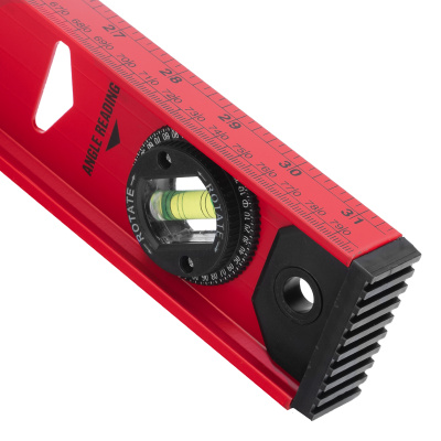 Уровень алюминиевый "Рельс", 800 мм, 3 глазка, усиленный Matrix купить в Москве с доставкой по всей России | ProtosMarket.ru