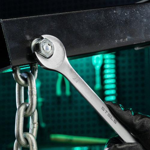 Ключ комбинированный, 23 мм, CrV, матовый хром Stels купить в Москве с доставкой по всей России | ProtosMarket.ru