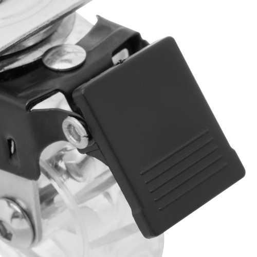 Колесо ПУ прозрачное поворотное с тормозом d-50 мм, крепление платформенное Сибртех купить в Москве с доставкой по всей России | ProtosMarket.ru