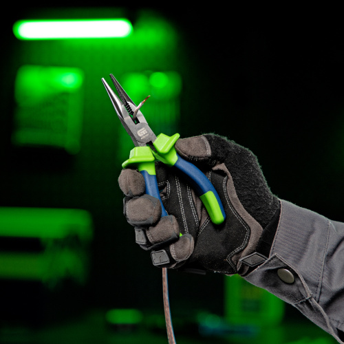 Длинногубцы прямые, 160 мм, двухкомпонентные рукоятки Сибртех купить в Москве с доставкой по всей России | ProtosMarket.ru