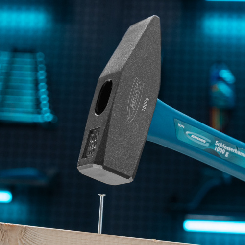 Молоток слесарный, 1000 г, квадратный боек, фибергласовая обрезиненная рукоятка Gross купить в Москве с доставкой по всей России | ProtosMarket.ru