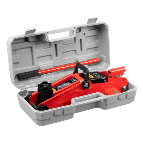 Домкрат гидравлический подкатной, 2 т, h подъема 125-300 мм, в пластиковом кейсе Sparta купить в Москве с доставкой по всей России | ProtosMarket.ru