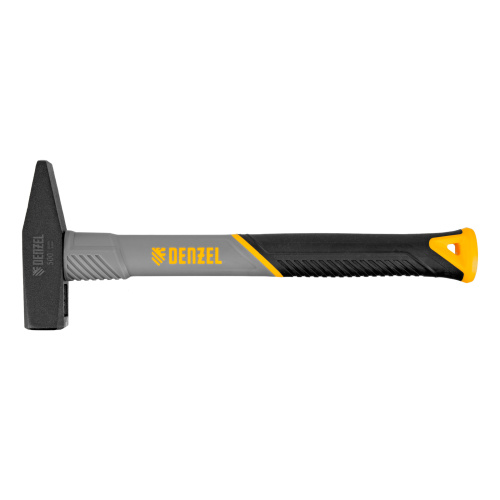 Молоток слесарный, 500 г, кованый, фибергласовая рукоятка c TPR покрытием Denzel по ценам производителя в Казани с доставкой по всей России