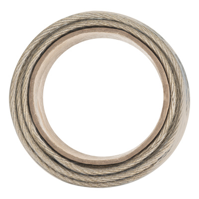 Трос металлополимерный прозрачный ПР-6.0, толщина 6.0 мм, моток 20 метров Сибртех купить в Москве с доставкой по всей России | ProtosMarket.ru