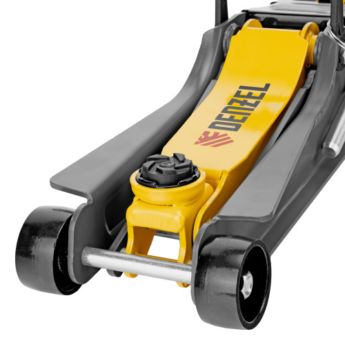 Домкрат гидравлический подкатной с фиксатором, 2,5 т, 85-385 мм Denzel по ценам производителя в Казани с доставкой по всей России