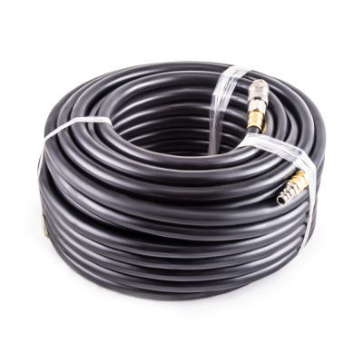 Резиновый маслостойкий воздушный шланг с фитингами Rapid, 20 бар, 15х9 мм, 20 м. AERO купить в Москве с доставкой по всей России | ProtosMarket.ru