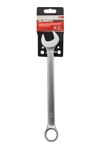 Ключ комбинированный, 22 мм, CrV, матовый хром Matrix купить в Москве с доставкой по всей России | ProtosMarket.ru