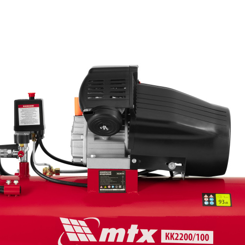 Компрессор воздушный КК-2200/100, 2,2 кВт, 350 л/мин, 100 л, прямой привод, масляный MTX купить в Москве с доставкой по всей России | ProtosMarket.ru