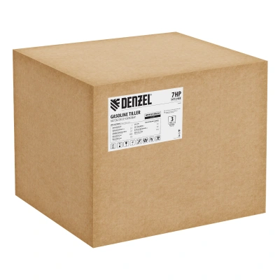 Мотоблок DPT-270SB, 7 л.с., ремен.сцеп, фрез 3х4, ШОМ, без колес, передачи 2В/1Н Denzel по ценам производителя в Казани с доставкой по всей России