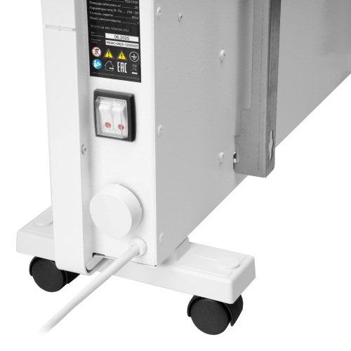 Конвектор электрический КМ-1500.2, 230 В, 1500 Вт, X-образный нагреватель, колеса, термостат MTX по ценам производителя в Казани с доставкой по всей России