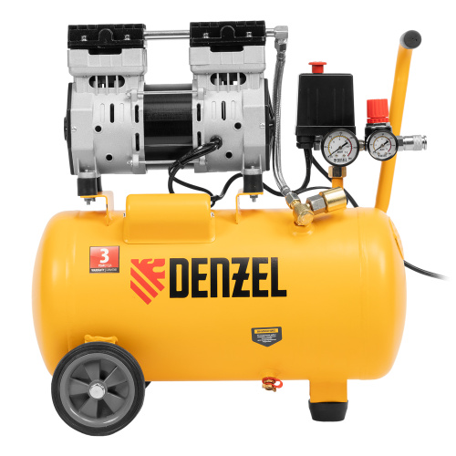 Компрессор DLS950/24 безмаслянный малошумный 950 Вт, 165 л/мин, ресивер 24 л Denzel купить в Москве с доставкой по всей России | ProtosMarket.ru