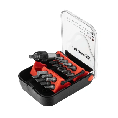 Набор бит, адаптер для бит, сталь S2, 18 предметов, пластиковый кейс Matrix купить в Москве с доставкой по всей России | ProtosMarket.ru