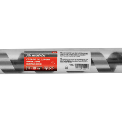 Сверло по дереву шнековое, 32 х 600 мм, шестигранный хвостовик Matrix купить в Москве с доставкой по всей России | ProtosMarket.ru