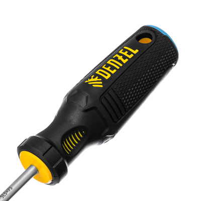 Отвертка, SL5x75 мм, S2, 3к рукоятка Denzel по ценам производителя в Казани с доставкой по всей России