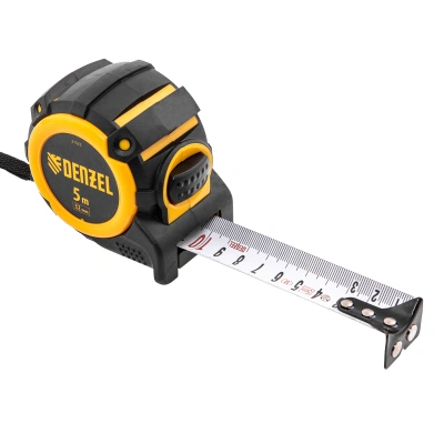 Рулетка 5м х 32мм, автоматич. фиксац., нейлон. покрытие, магнит. зацеп, двухстор. разметка Denzel купить в Москве с доставкой по всей России | ProtosMarket.ru