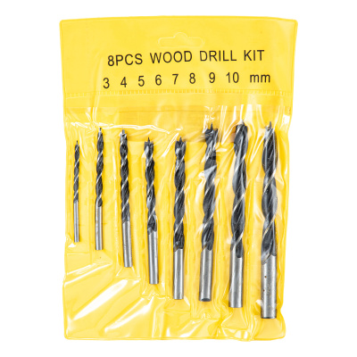 Набор сверл по дереву, 3-4-5-6-7-8-9-10 мм, 8 шт, цилиндрический хвостовик Sparta купить в Москве с доставкой по всей России | ProtosMarket.ru